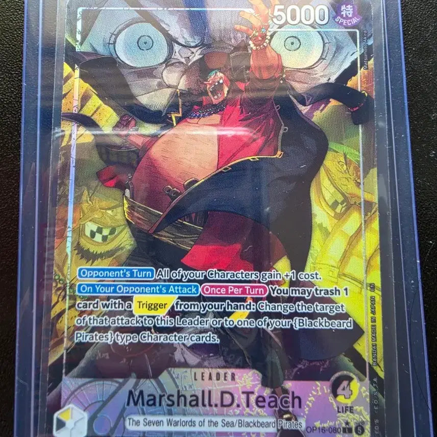 [BUNJANG] One Piece Card Game Marshall D. Teach L Parallel OP16-080 (North America) / 원피스 카드 게임 마샬 D. 티치 L페러렐 OP16-080 북미