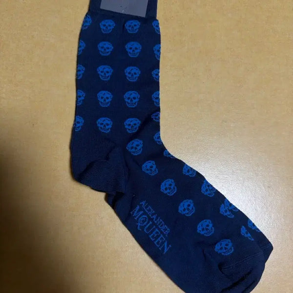 [BUNJANG] Alexander McQueen Signature Skull Pattern Navy Socks / 알렉산더맥퀸 양말