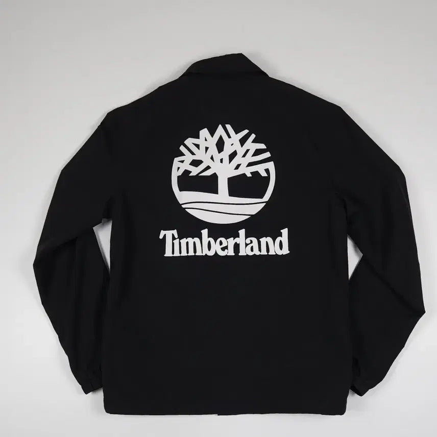 [BUNJANG] Timberland Big Logo Coach Jacket Black / 팀버랜드 빅로고 코치 자켓 블랙 [S]