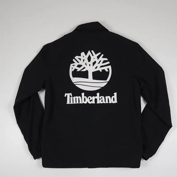 [BUNJANG] Timberland Big Logo Coach Jacket Black / 팀버랜드 빅로고 코치 자켓 블랙 [S]