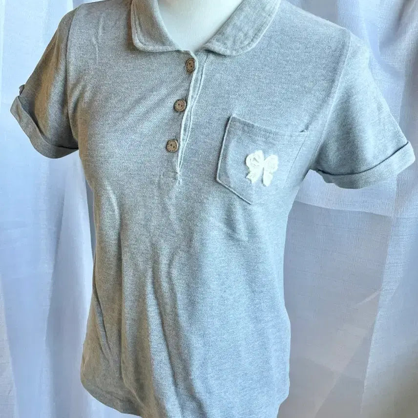 [BUNJANG] Mori Ribbon Button Blouse / 모리 리본 버튼 블라우스
