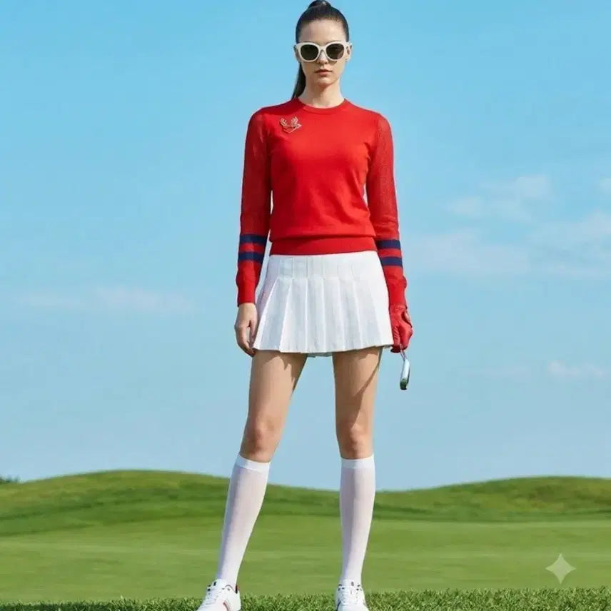 [BUNJANG] W.ANGLE Women's Golf Knit Size 90 / W.ANGLE 여성 골프 니트 90