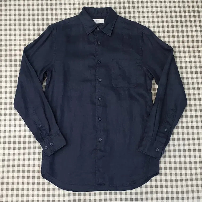 [BUNJANG] Uniqlo 100% Wool Long Sleeve Shirt Men's Size 95 / 유니클로 마100 긴소매 셔츠 남자95
