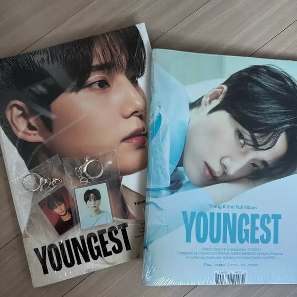 [BUNJANG] YOUNGEST Young K Solo Album Set (Sealed) with Limited Edition Poster + Keyring / (미개봉) 영케이 YOUNGEST 솔로 앨범 2버전 세트 초도한정 포스터+키링 포함