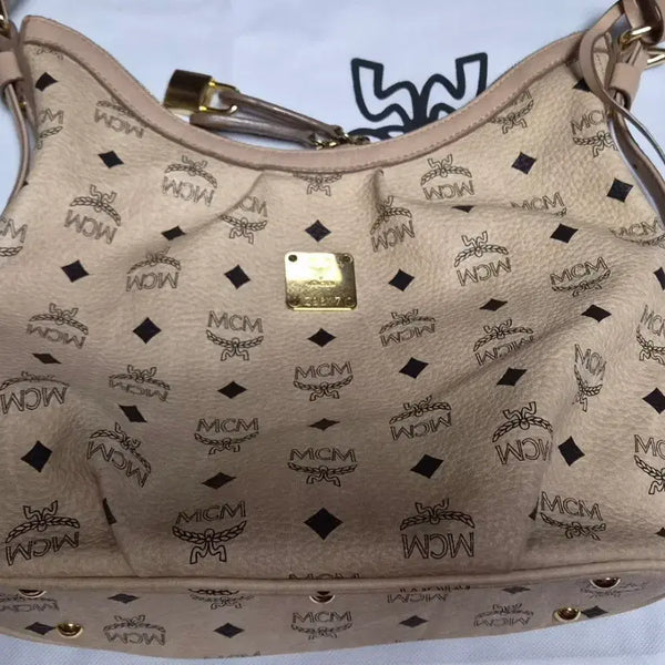[BUNJANG] Bisetos Beige Hobo Bag / 비세토스 베이지 호보백