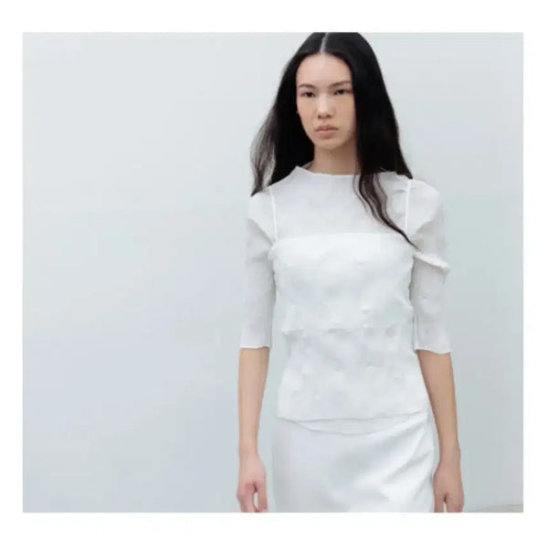 [BUNJANG] RRACE Pleated Top Black / rrace 레이스 플리츠탑 블랙
