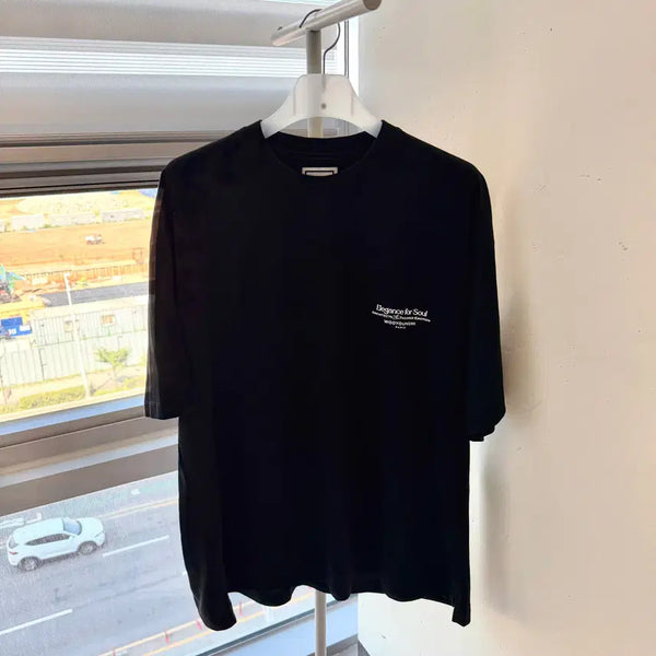 [BUNJANG] Wooyoungmi Merry-Go-Round Back Logo Short Sleeve T-Shirt (Size 52) / [52 size] *정품* 우영미 메리 고 라운드 백로고 회전목마 반팔 티셔츠