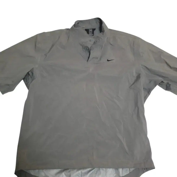 [BUNJANG] Nike Golf Minimal Grey Half-Zip Short-Sleeve Anorak 95 / 나이키 골프 미니멀 그레이 하프집업 반팔 아노락 95 남녀공용