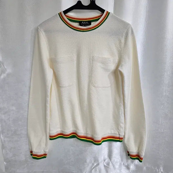 [BUNJANG] A.P.C. Women's Long Sleeve T-Shirt Ivory / A.P.C. 여성 긴팔티 아이보리 (2359)