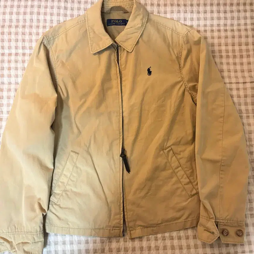 [BUNJANG] Polo Ralph Lauren Beige Cotton Jacket / 폴로 랄프로렌 베이지 코튼 자켓