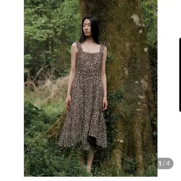 [BUNJANG] ZOOC Leopard Print Midi Dress / ZOOC 주크 레오파드 원피스