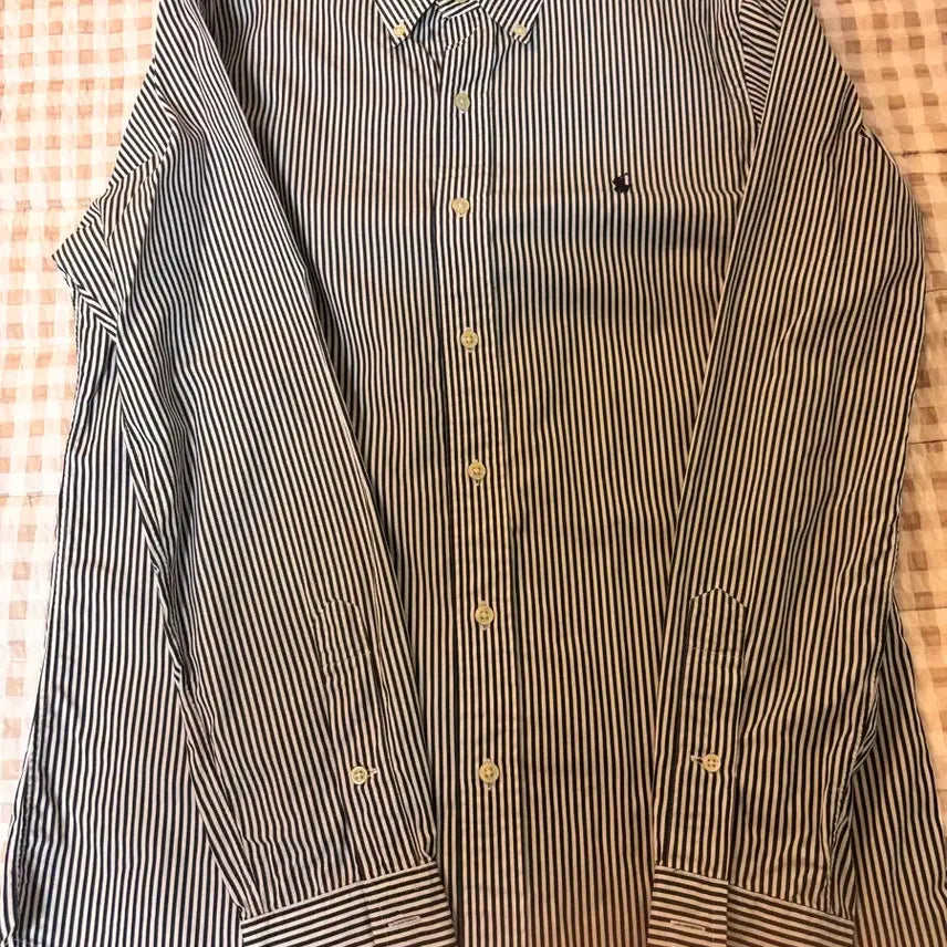 [BUNJANG] Polo Ralph Lauren Black Stripe Shirt / 폴로 랄프로렌 블랙  스트라이프 셔츠
