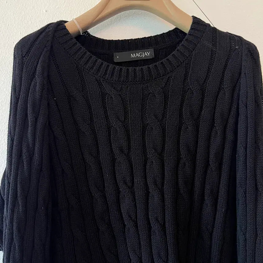 [BUNJANG] Magjay Women's Black Bolero Cardigan Set-up Sleeveless Knit / 매그제이 여성 블랙 볼레로가디건셋업 슬리브리스니트