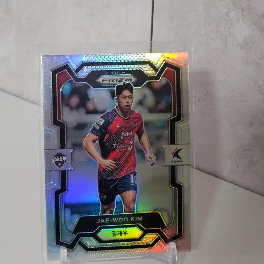 [BUNJANG] Kim Cheon Sang Mu (Jeju SK) Kim Jae Woo 2024 K League Prism Silver Card Raw / 김천상무(제주SK) 김재우 실버 파니니 24 k리그 프리즘