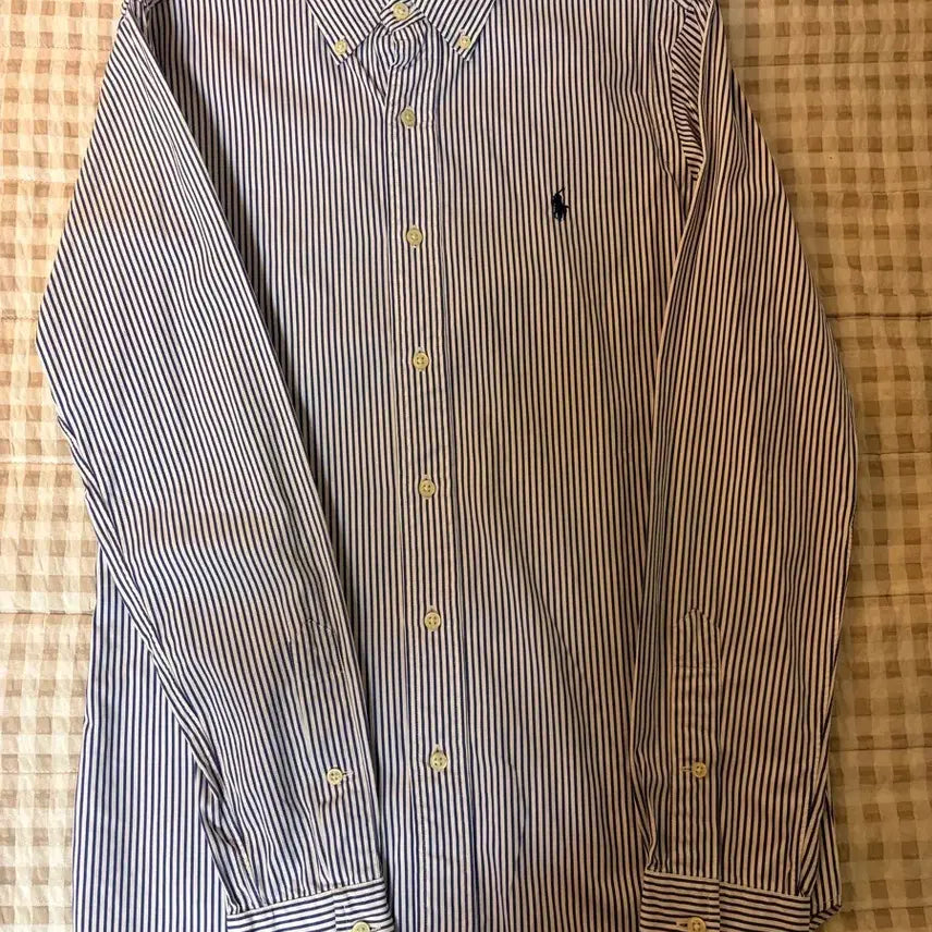 [BUNJANG] Polo Ralph Lauren Navy Stripe Shirt / 폴로 랄프로렌 네이비 스트라이프 셔츠