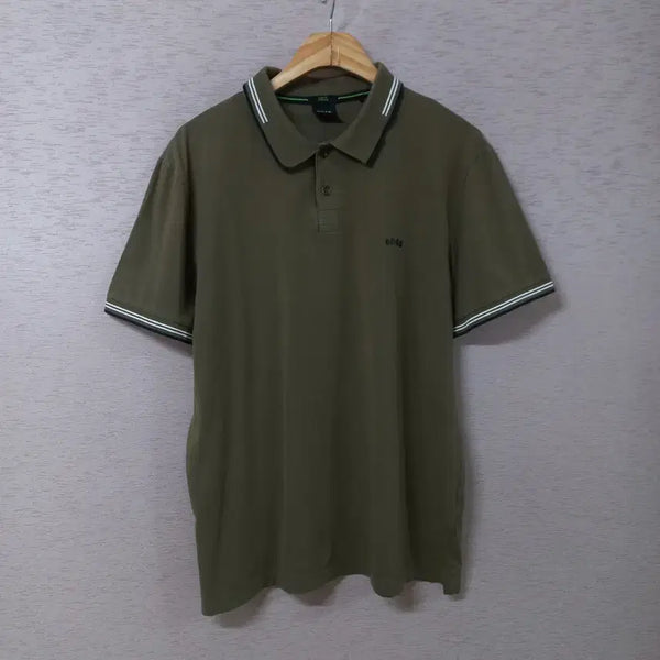 [BUNJANG] Boss Brown Collar T-shirt Men's XL / B8-6/보스 브라운 카라티 남성XL
