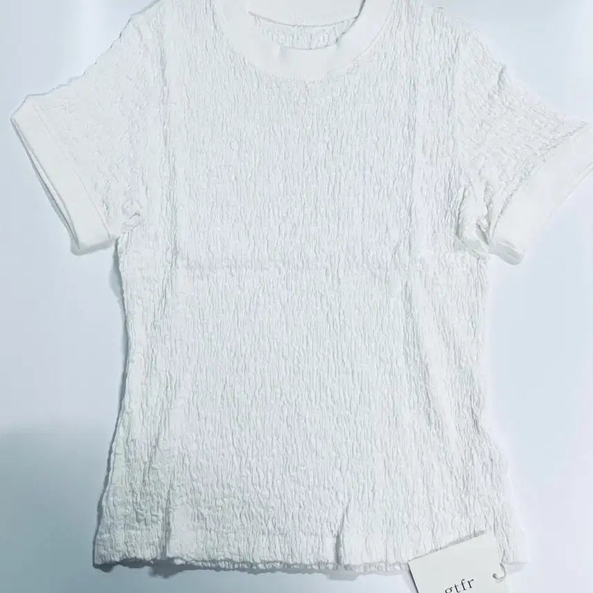 [BUNJANG] GTFR Wrinkle Span Short Sleeve T-Shirt White / GTFR 링클 스판 반팔 티셔츠 화이트 길트프리