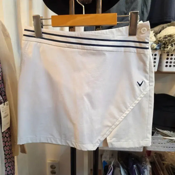 [BUNJANG] Callaway Golf Skirt (Size 64) White / 켈러웨이 골프치마(64)