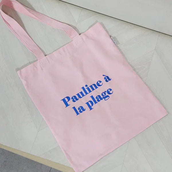 [BUNJANG] Marbling Pink Lettering Cotton Eco Bag / 마블링 핑크 레터링 코튼 에코백 품절 희귀 제품