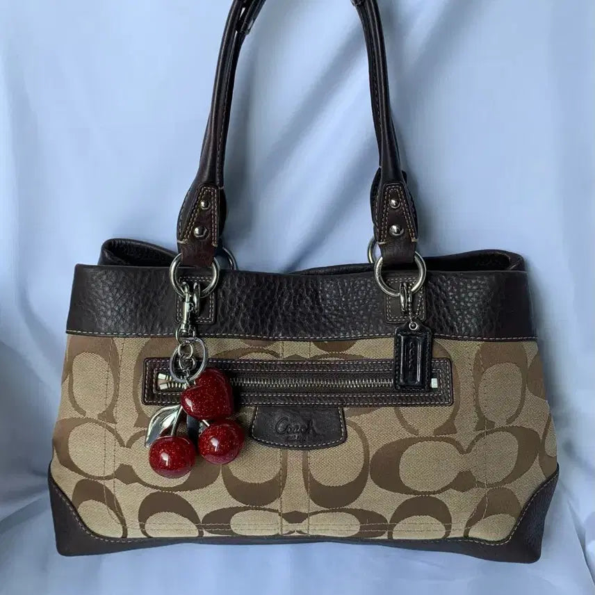 [BUNJANG] Coach Chocolate Brown Shoulder Bag / 기본템)) Coach 초코 브라운 숄더백