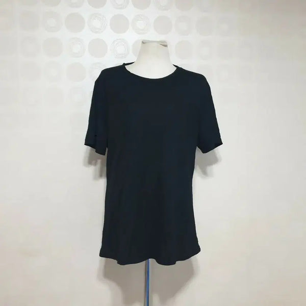 [BUNJANG] Women's Black Rayon Blend Short Sleeve T-Shirt / 새것 인견반팔티88 인견티셔츠88 블랙인견반팔티88 반팔티88