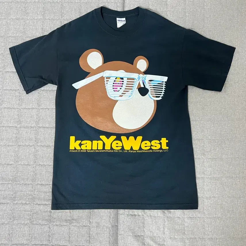 [BUNJANG] Kanye West x Takashi Murakami Collaboration Short Sleeve T-Shirt (M) / 칸예 웨스트 무라카미 반팔 티셔츠 M