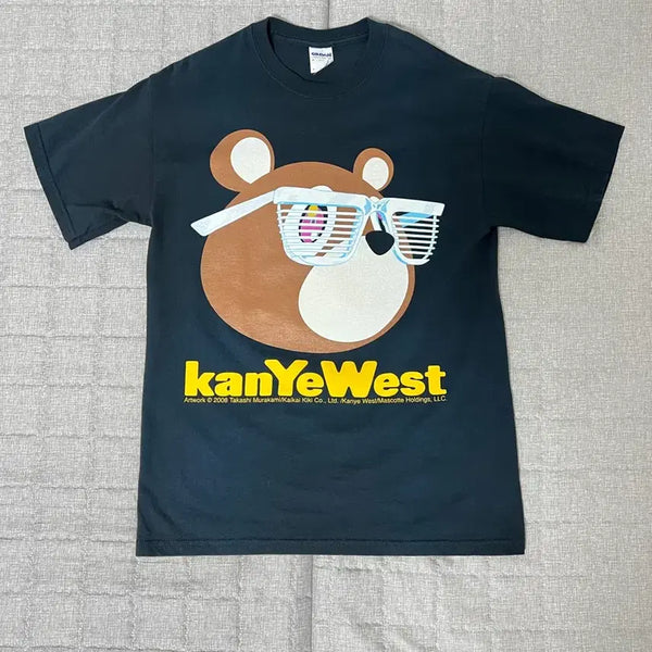 [BUNJANG] Kanye West x Takashi Murakami Collaboration Short Sleeve T-Shirt (M) / 칸예 웨스트 무라카미 반팔 티셔츠 M