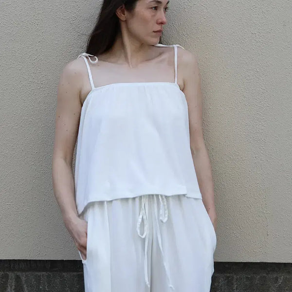 [BUNJANG] O'Heden Fluid Tank Top Scarf Set / 오브헤덴 플루이드 탱크탑 스카프 세트