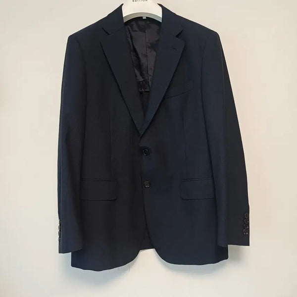[BUNJANG] DAKS 100% Pure Wool Navy Suit Jacket by Vitale Barberis Canonico / [100] 닥스 까노니코 100% 순모 네이비 정장 자켓 (DMSJ8B005N2)