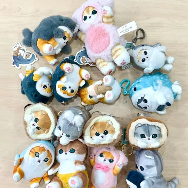 [BUNJANG] Moffsand Cat Keychain Doll Bundle Set / 모프샌드 모프모후산도샌드인형뽑기 고양이네코 키링열쇠가방고리인형 일괄