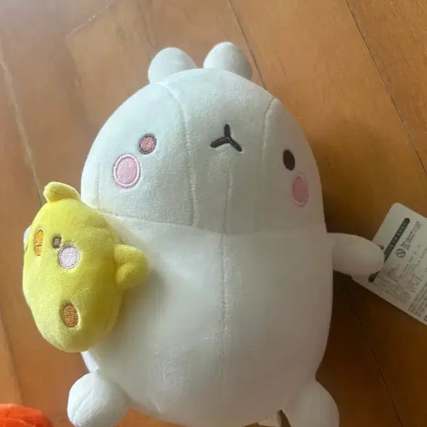[BUNJANG] Molang Character Plush Toy with Ppigyi / 몰랑이 인형 삐죽이 포함