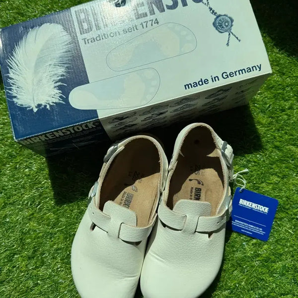 [BUNJANG] Birkenstock Tokio Leather White Size 225 / 버켄스탁 토키오 레더 화이트 225