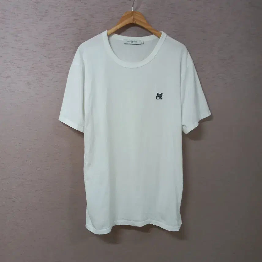 [BUNJANG] Maison Kitsuné Ivory T-Shirt XL / B8-6/메종키츠네 아이보리 티셔츠 남성XL