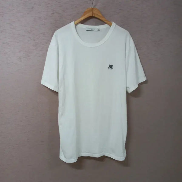 [BUNJANG] Maison Kitsuné Ivory T-Shirt XL / B8-6/메종키츠네 아이보리 티셔츠 남성XL