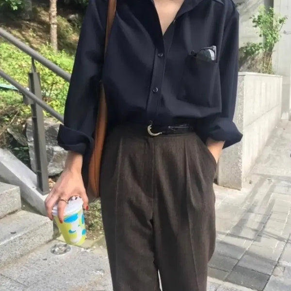 [BUNJANG] Sienne Herringbone Wool Slacks / 시엔느 헤링본 울 슬랙스