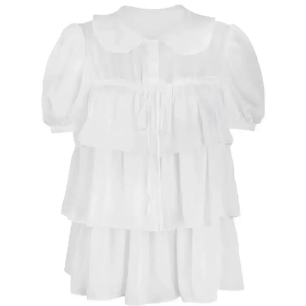 [BUNJANG] Sugar Bliss Sweet Heart Blouse White / 슈가블리스 스윗 하트 블라우스 화이트