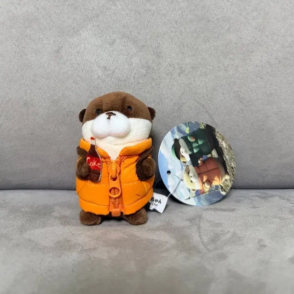 [BUNJANG] Woosoo Woosoochan Dark Brown 8cm Padded Keychain Doll / 패딩 우소우소짱 다크브라운 8cm 키링 인형