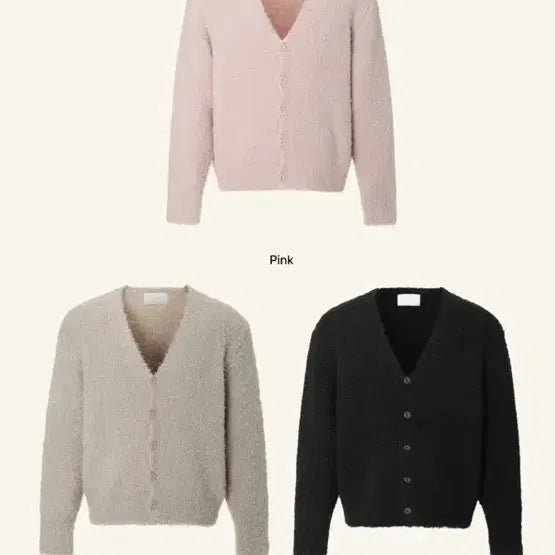 [BUNJANG] 3Times Poodle Cardigan Black / 쓰리타임즈 푸들 가디건 블랙