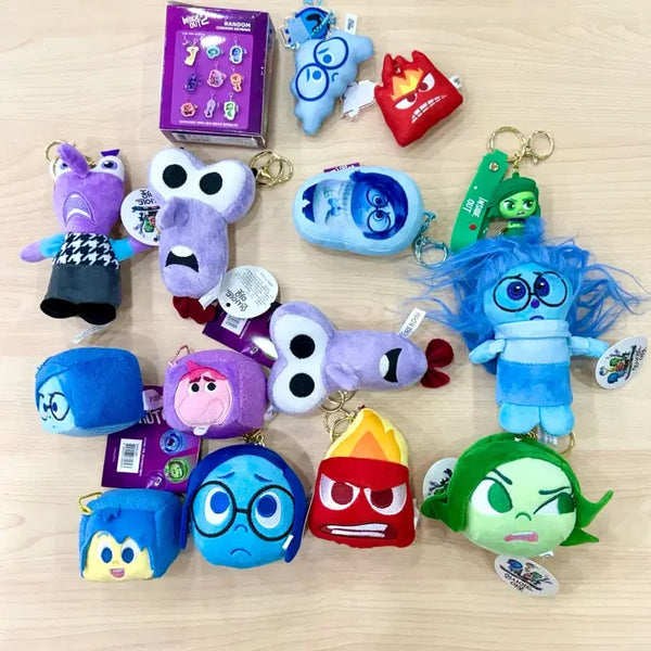 [BUNJANG] Inside Out 2 Cube Plush Keychain Bundle / insideout인사이드 아웃 2 큐브 인형뽑기 키링 인형열쇠가방고리인형keyring(일괄