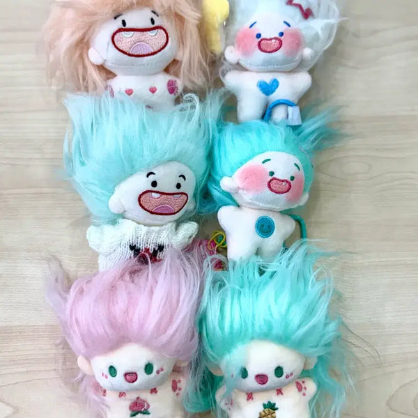 [BUNJANG] Somgimi Plushie Keychain/Bag Charm Set (4 Types) / 귀여운 솜인형 솜김이 인형뽑기열쇠키링가방고리인형 4종 세트 일괄