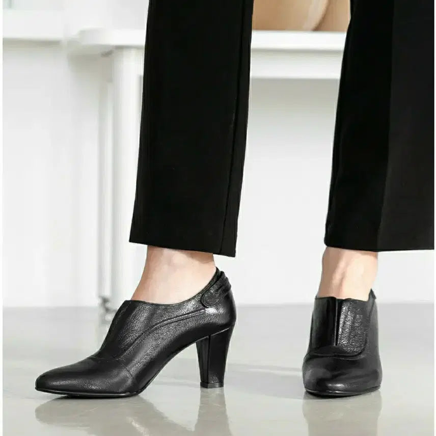 [BUNJANG] MisoPe Leather Boots (235) / 정가14만 미소페 가죽 부티 235 후기아주 구두