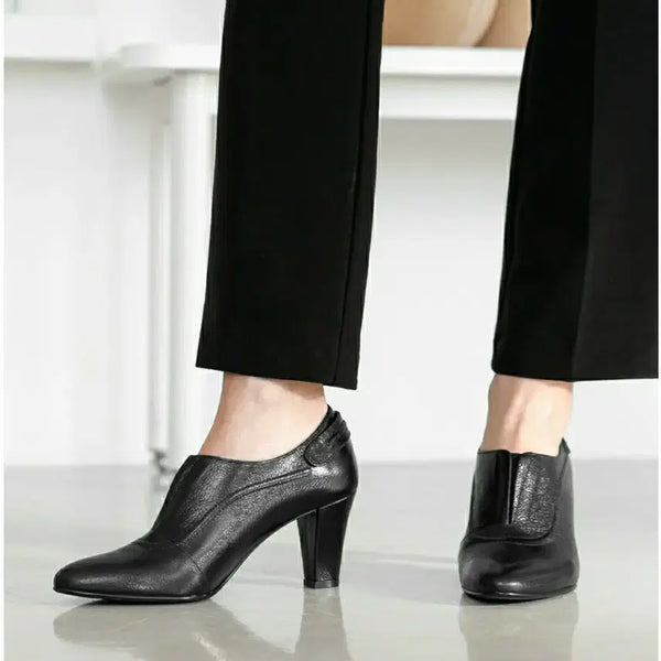 [BUNJANG] MisoPe Leather Boots (235) / 정가14만 미소페 가죽 부티 235 후기아주 구두