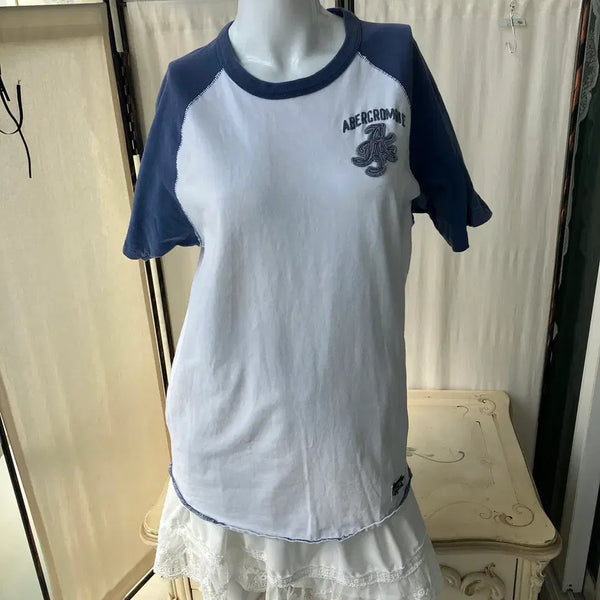 [BUNJANG] Abercrombie Raglan Old Stitch Short Sleeve T-Shirt / Abercrombie raglan old stitch short sleeve