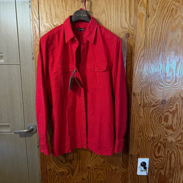 [BUNJANG] Tom Ford 23 S/S Red Denim Shirt / 톰포드 23 S/S 레드 데님 셔츠 새상품