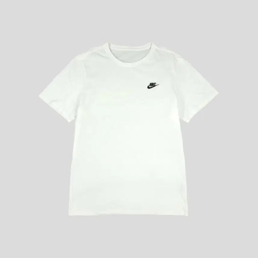 [BUNJANG] Nike Futura Logo Basic Cotton T-Shirt White/Black L / 나이키 화이트 블랙 퓨추라로고 베이직 코튼 반팔 티셔츠 L