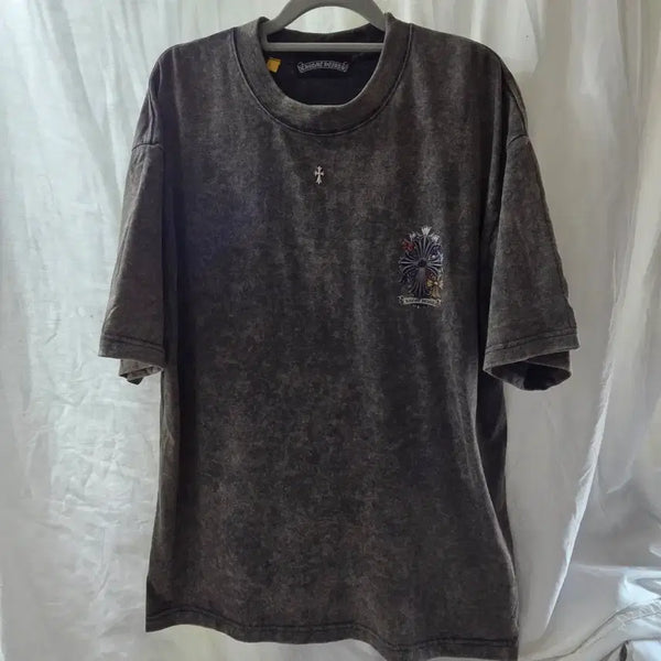 [BUNJANG] Vintage CH Short Sleeve T-Shirt Grey XL / 빈티지 CH  반팔티 그레이 워싱 XL