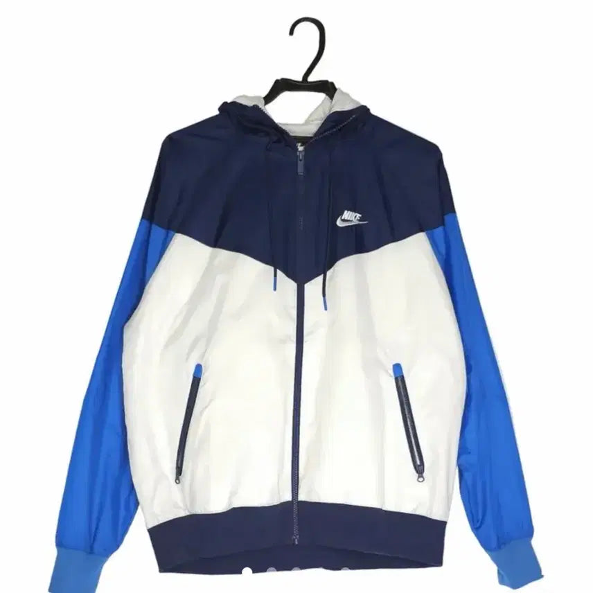 [BUNJANG] Nike Colorblock Windbreaker Hoodie Zip-Up / 나이키 배색 바람막이 후드 집업