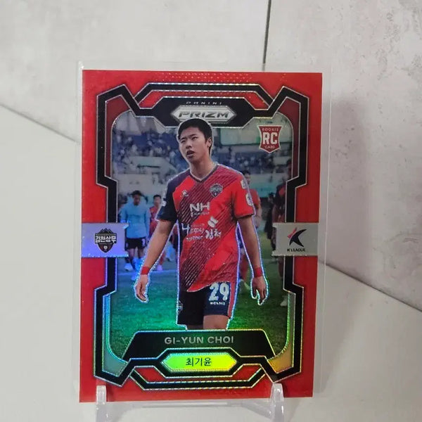 [BUNJANG] K-League Kim Cheon Sangmu (Suwon FC) Choi Ki-yun Red Panini 24 K League Prism Card / 김천상무(수원FC) 최기윤 레드 파니니 24 k리그 프리즘