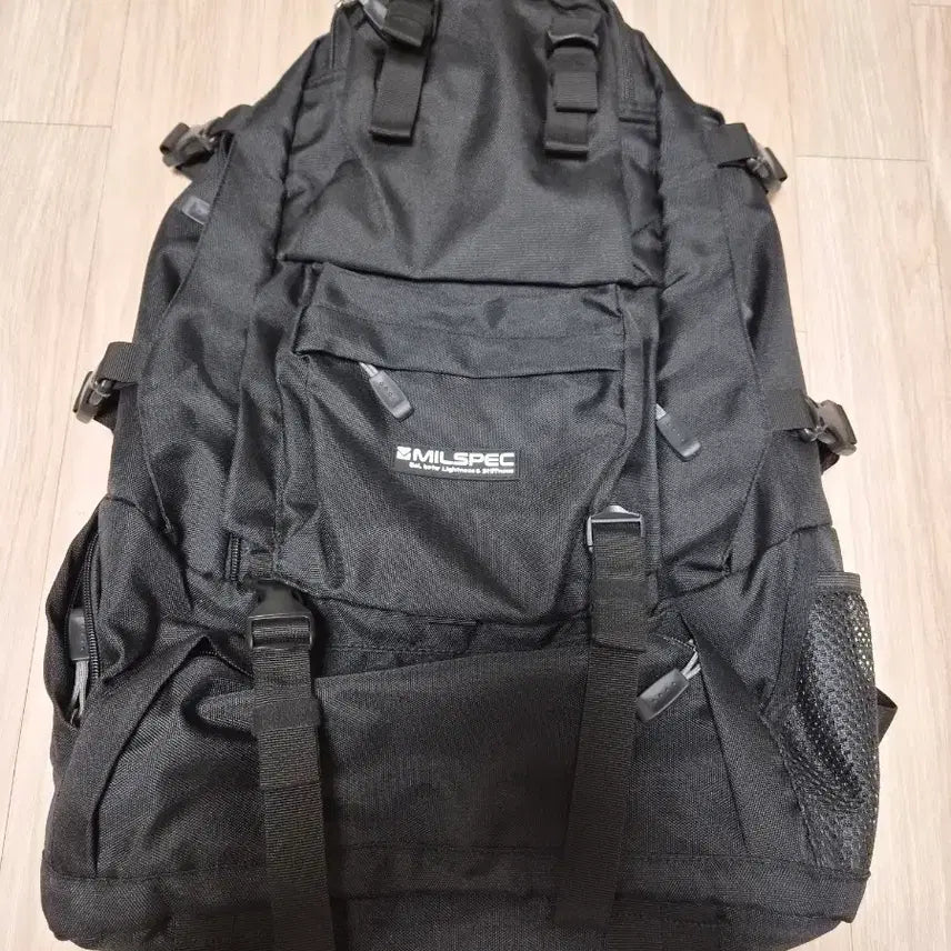 [BUNJANG] Mil-Spec 40L Large Capacity Backpack - Black / 밀스펙 40L 대용량 백팩 블랙
