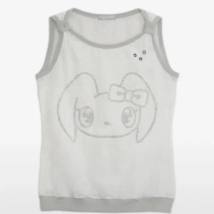 [BUNJANG] Hug Your Skin Hotfix Sleeveless Top / 1회착) 허그유어스킨 토깅 핫픽스 슬리브리스